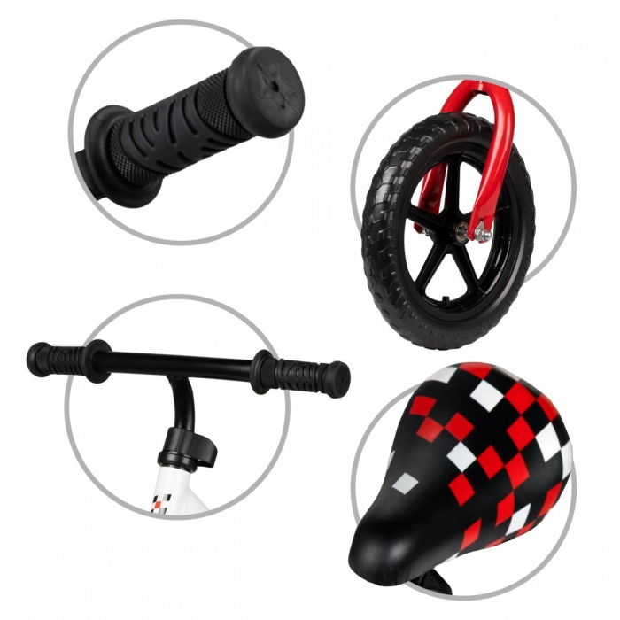 Bicicleta Kidwell Rebel 12" White, 2.64 kg - imagine 2
