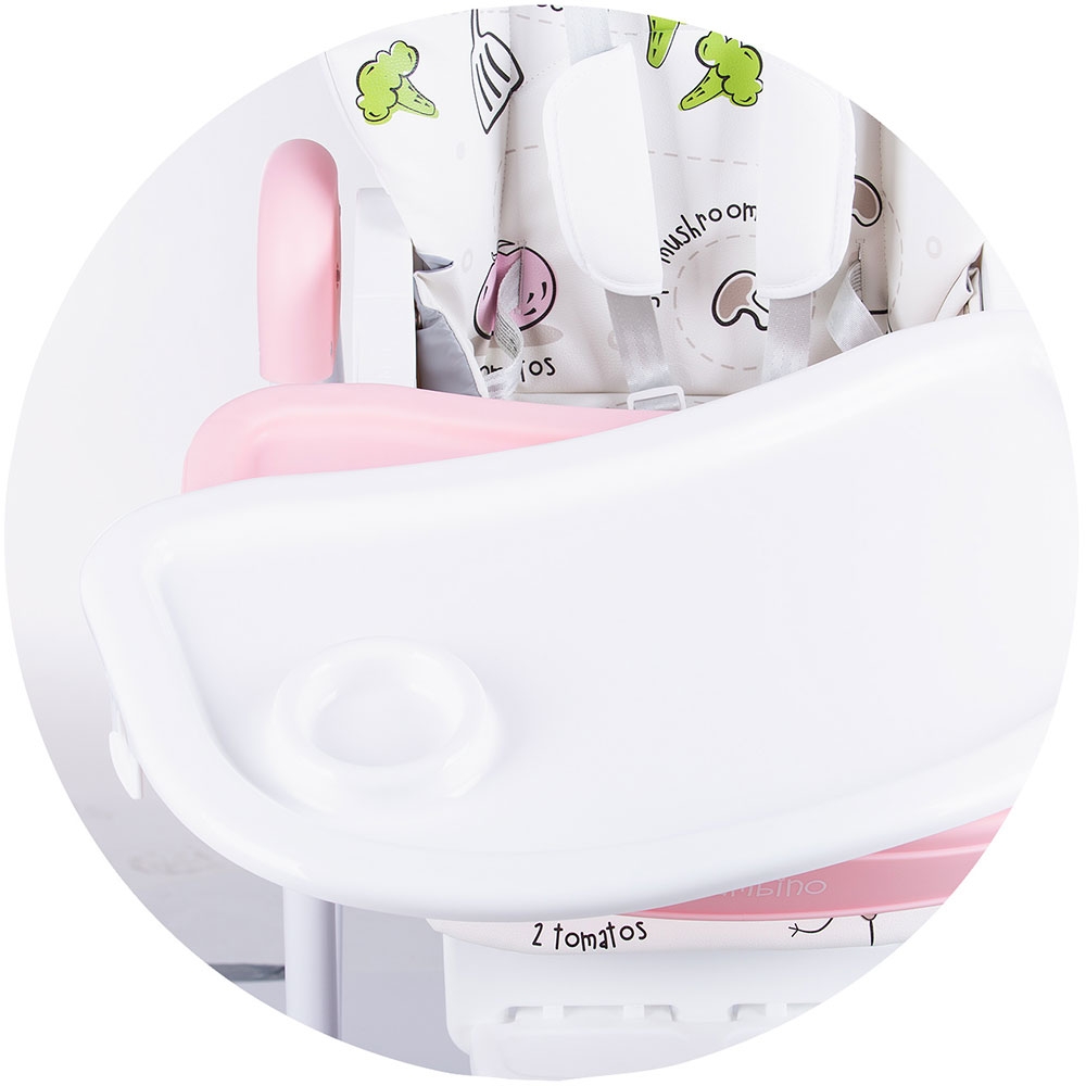 Scaun de masă Chipolino Bambino Rose Water - imagine 6
