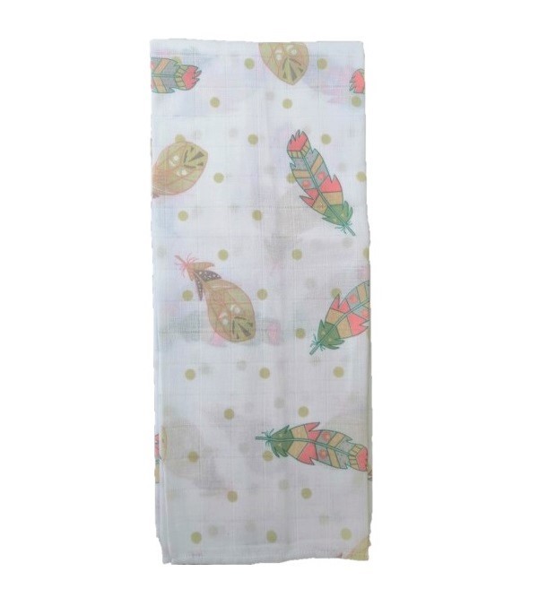 Scutec Muselină Feather SeviBebe, 100x120 cm - imagine 3