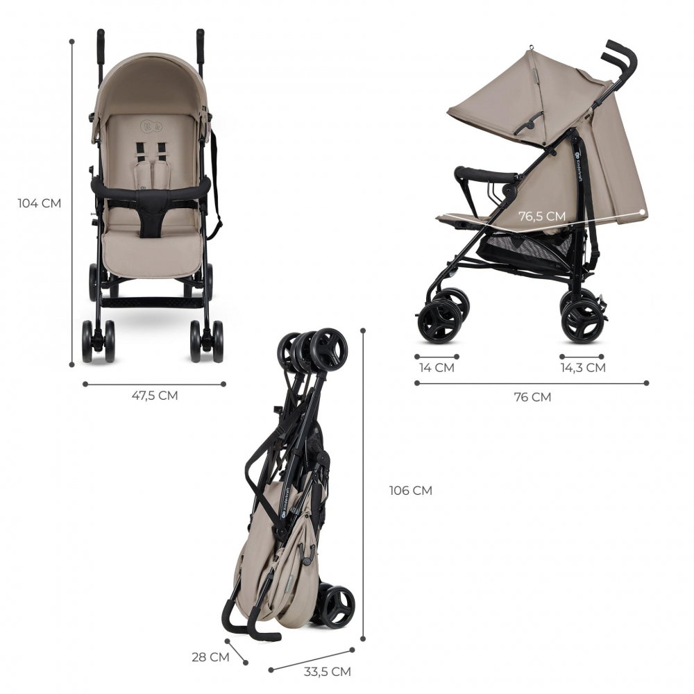 Kinderkraft Tik 6.5kg Carucior Umbrela Usor - imagine 5