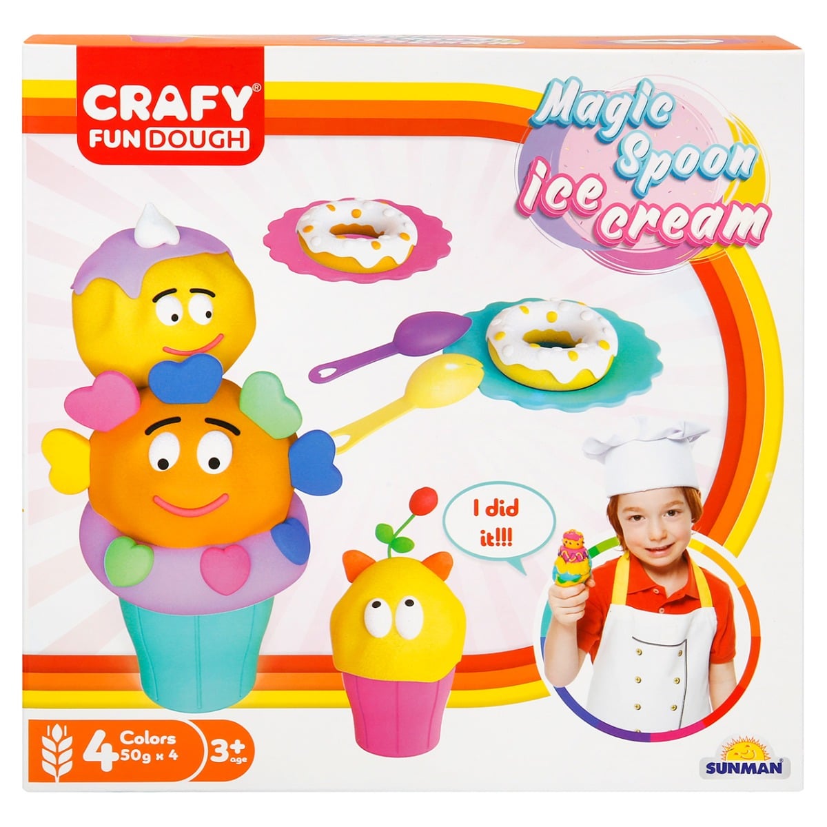 Set Modelare Plastilina Magic Spoon, Crafy, 22 Piese