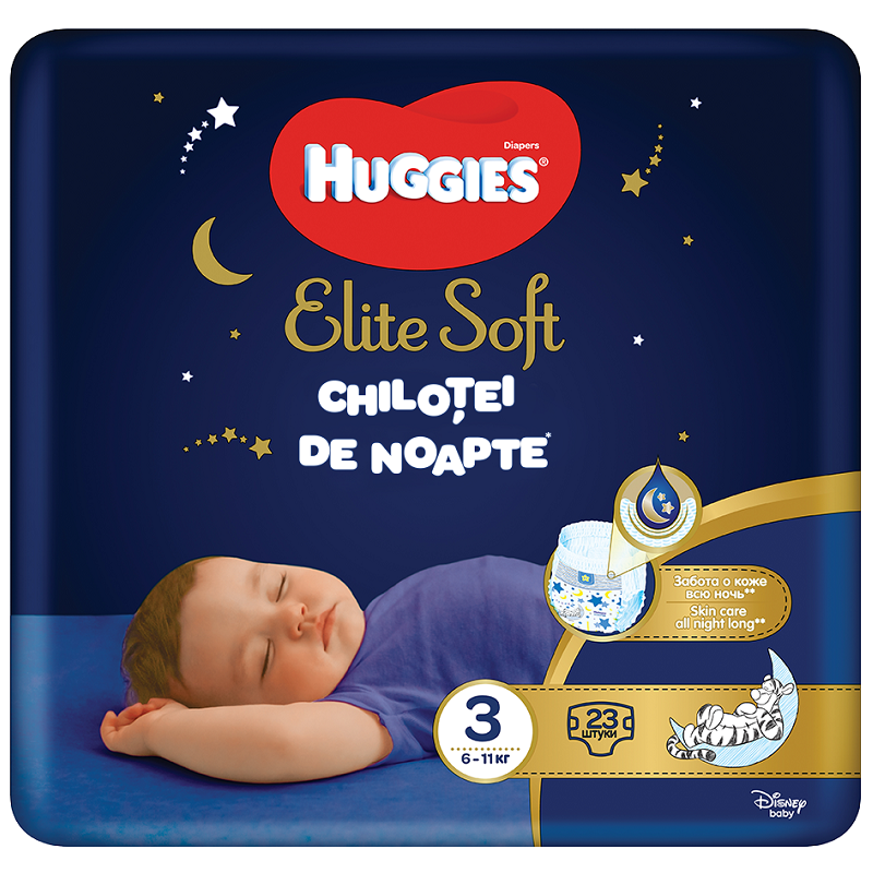 Scutece Noapte Huggies Elite Soft - Absorbție Maximă - imagine 7