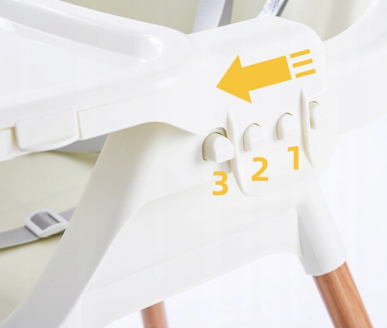 Scaun Little Mom Nordic White 2în1 - imagine 12