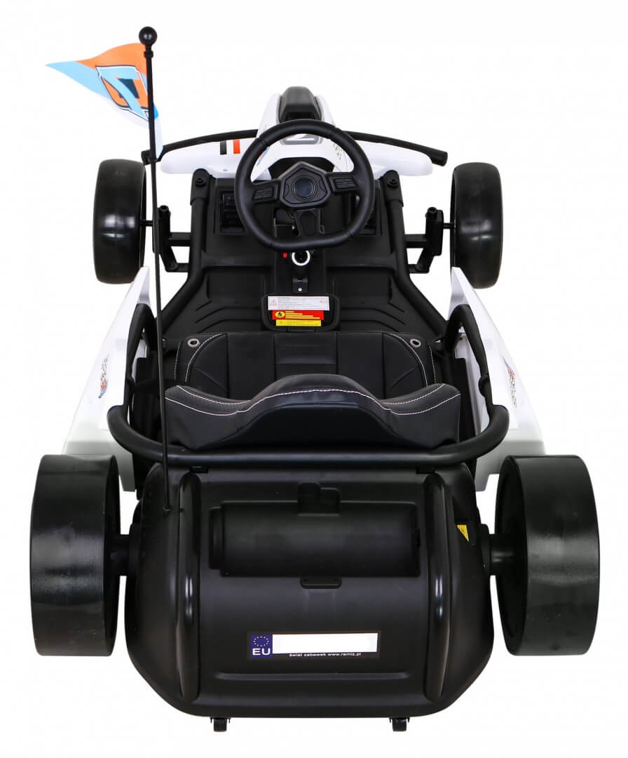Kart Electric Drift KING LUX 24V Alb Autokids - imagine 4