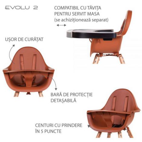 Scaun Masa Childhome Evolu 2 Reglabil - imagine 4