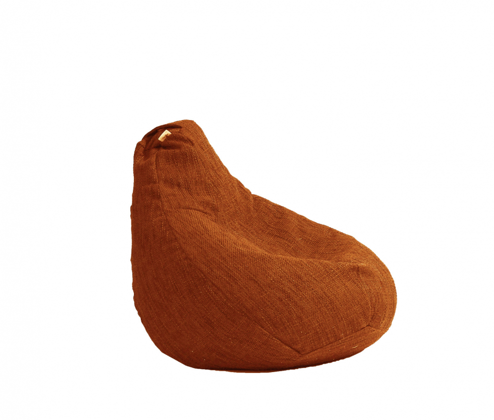 Fotoliu Pufrelax Hobbit Terracotta, Husă Detasabilă - imagine 4