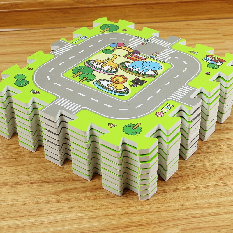 Covoras Pista Procart 9 Piese Puzzle Eva - imagine 8