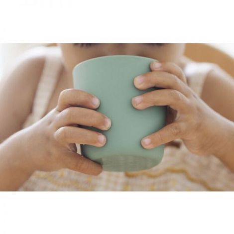 Pahar Silicon Beaba Sage Green - Antialunecare - imagine 3