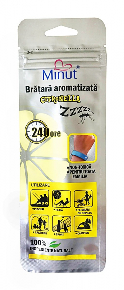Brățara Minut Citronella - Anti-Țânțari Portocaliu
