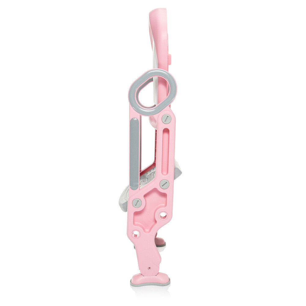 Reductor Toaleta Zopa cu Scară Blush Pink