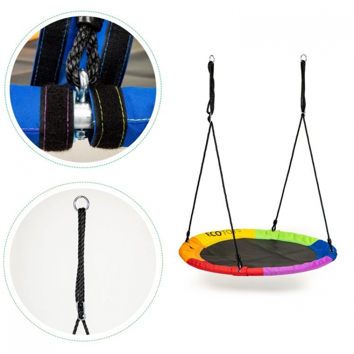 Leagan Ecotoys Rotund Cuib de Barza, 110 cm - imagine 2