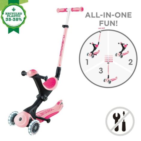 Globber Go-Up 4in1 Deluxe Eco - Roz Pal - imagine 9