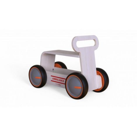 Ambulanta lemn 3-in-1 MamaToyz ride-on - imagine 5