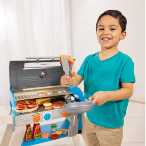 Set Bucătărie Grill Pizza Melissa & Doug Lemn - imagine 3