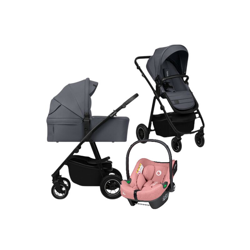 Carucior 3 in 1 Lionelo Amber Plus - Premium