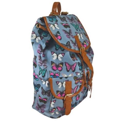 Rucsac Urban Butterfly LaRue Gri Piele Ecologica