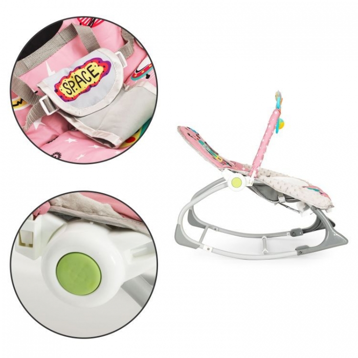 Balansoar 2 in 1 Ecotoys cu vibrații și sunete - imagine 6