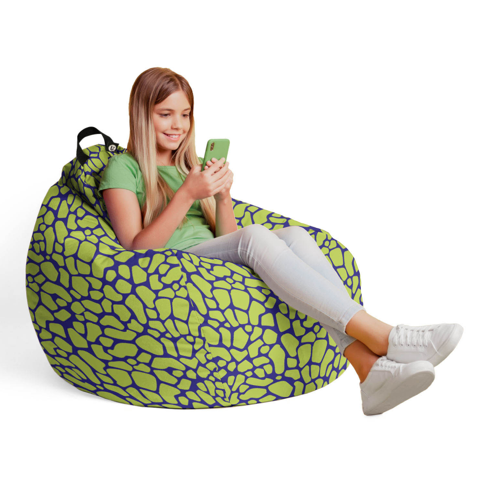 Fotoliu Puf Updeco Giraffe Green, Tip Para - imagine 4