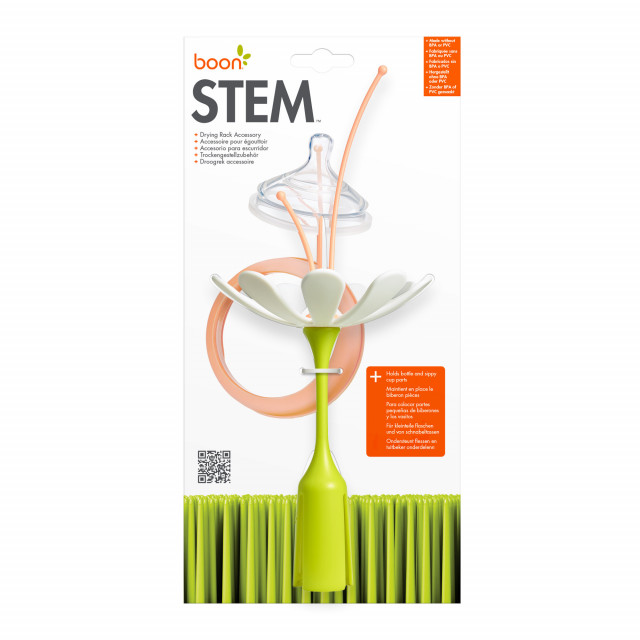 Accesoriu Uscare Biberoane Boon Stem, Alb - imagine 6