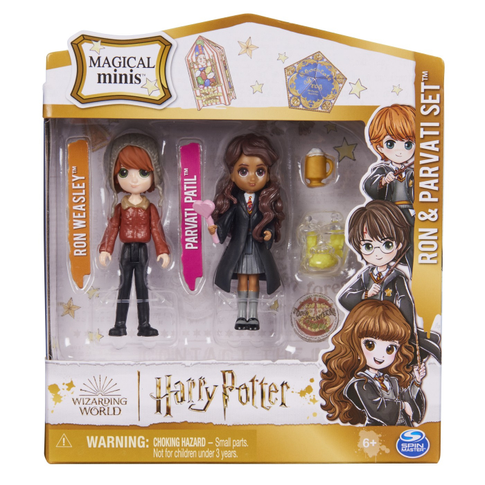 Set 2 Figurine Harry Potter Ron & Parvati 7.5cm