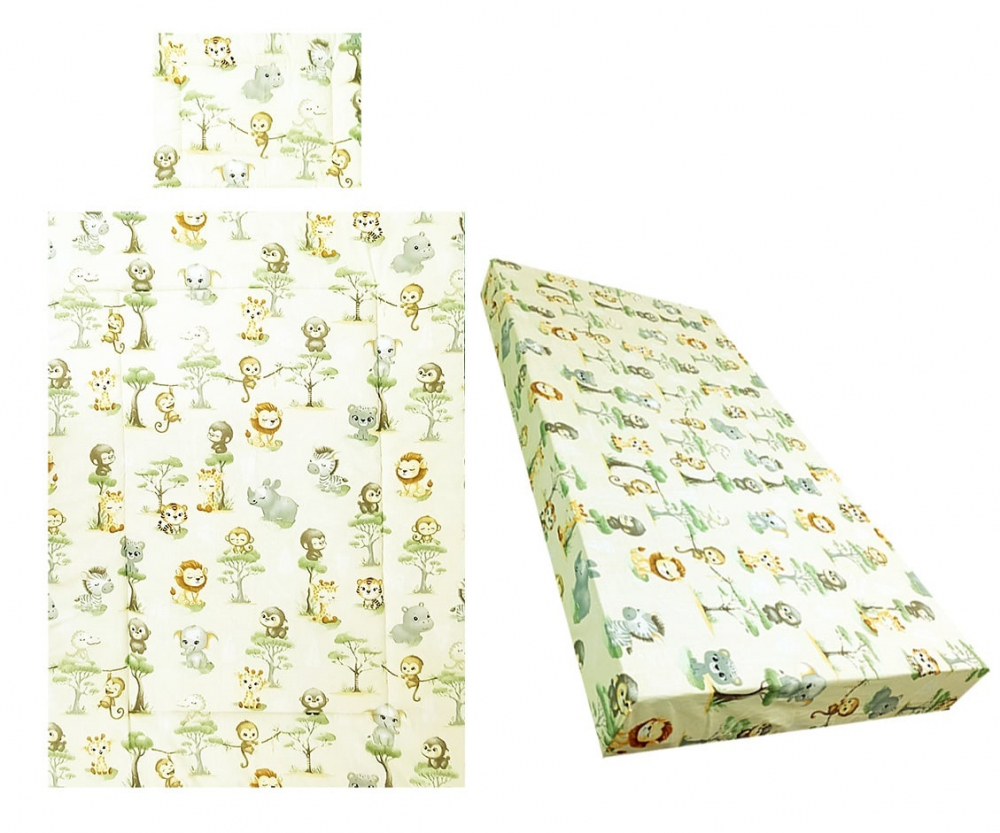 Lenjerie patut 3 piese Nichiduta Monkey - imagine 2