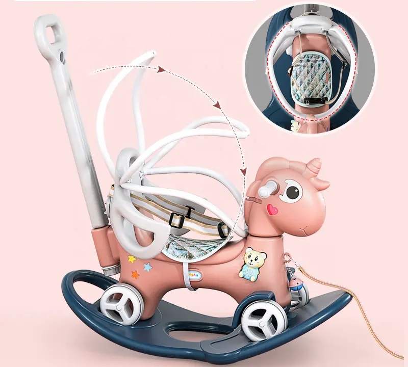 Balansoar 3 in 1 Nichiduta Unicorn Pink - imagine 6