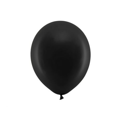 Baloane Pastel Curcubeu Negru Party Deco 10buc