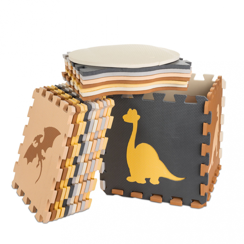 Covoras Puzzle Spuma Dinozaurs Ikonka 36 Piese - imagine 5
