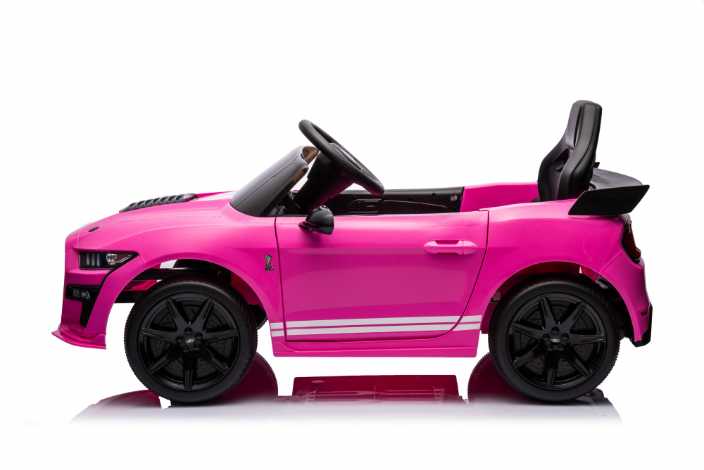 Mașinuță Ford Mustang Electrică Pink cu Telecomandă - imagine 8