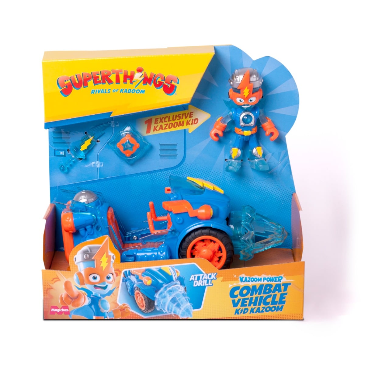 Set Superthings Kid Kazoom + Vehicul | Kazoom Power