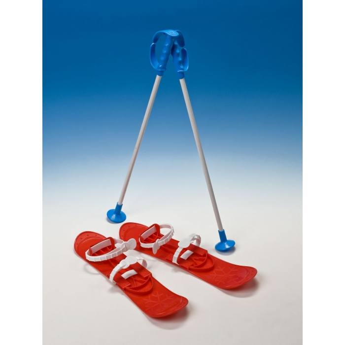Schiuri Copii Marmat Big Foot Roșu | Fixare Universală