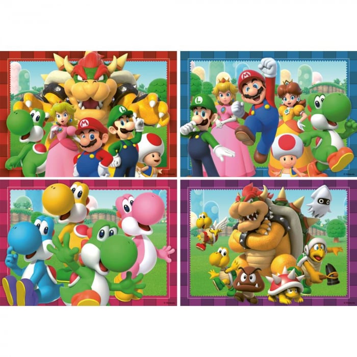 Puzzle Super Mario 4x100 piese - Aventura Ravensburger