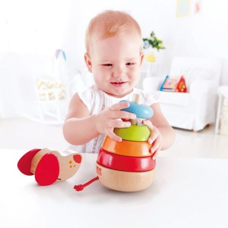 Hape Pepe - Jucarie Lemn Stivuita cu Sunet - imagine 2