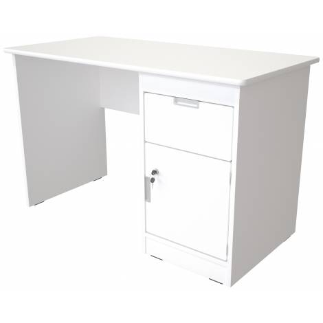 Birou Quadro Alb Moje Bambino cu Sertar și Dulap - imagine 2