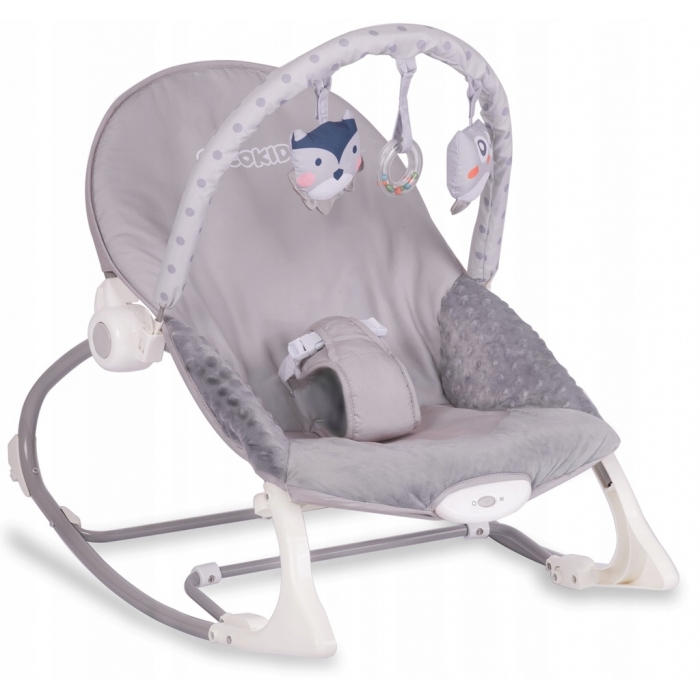 Balansoar Ricokids 7308 Gri cu Vibrații - imagine 6
