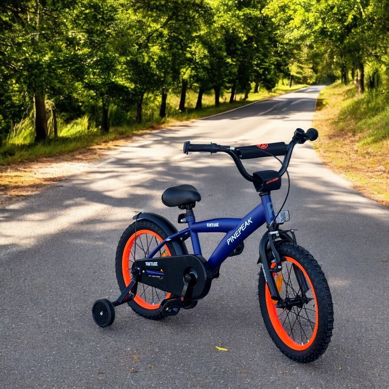 Procart Bicicleta Copii 16" Albastru-Portocaliu - imagine 2
