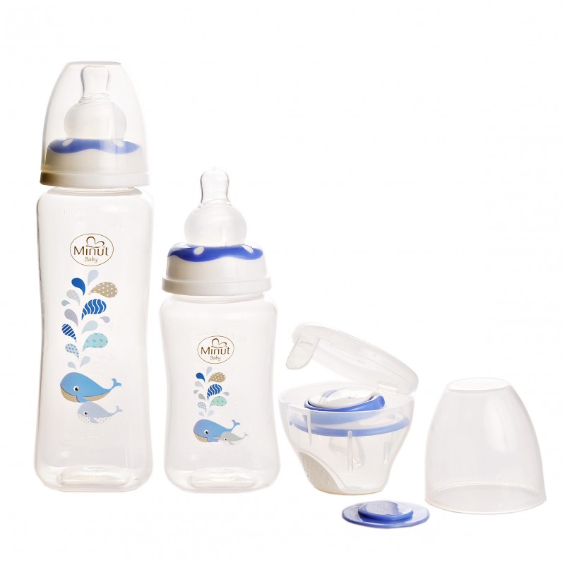 Set Hranire Minut Baby 3 piese Bleu - imagine 4
