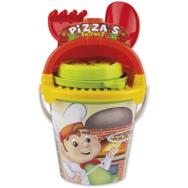Set Androni Nisip Pizza cu Galeata si Accesorii - imagine 2