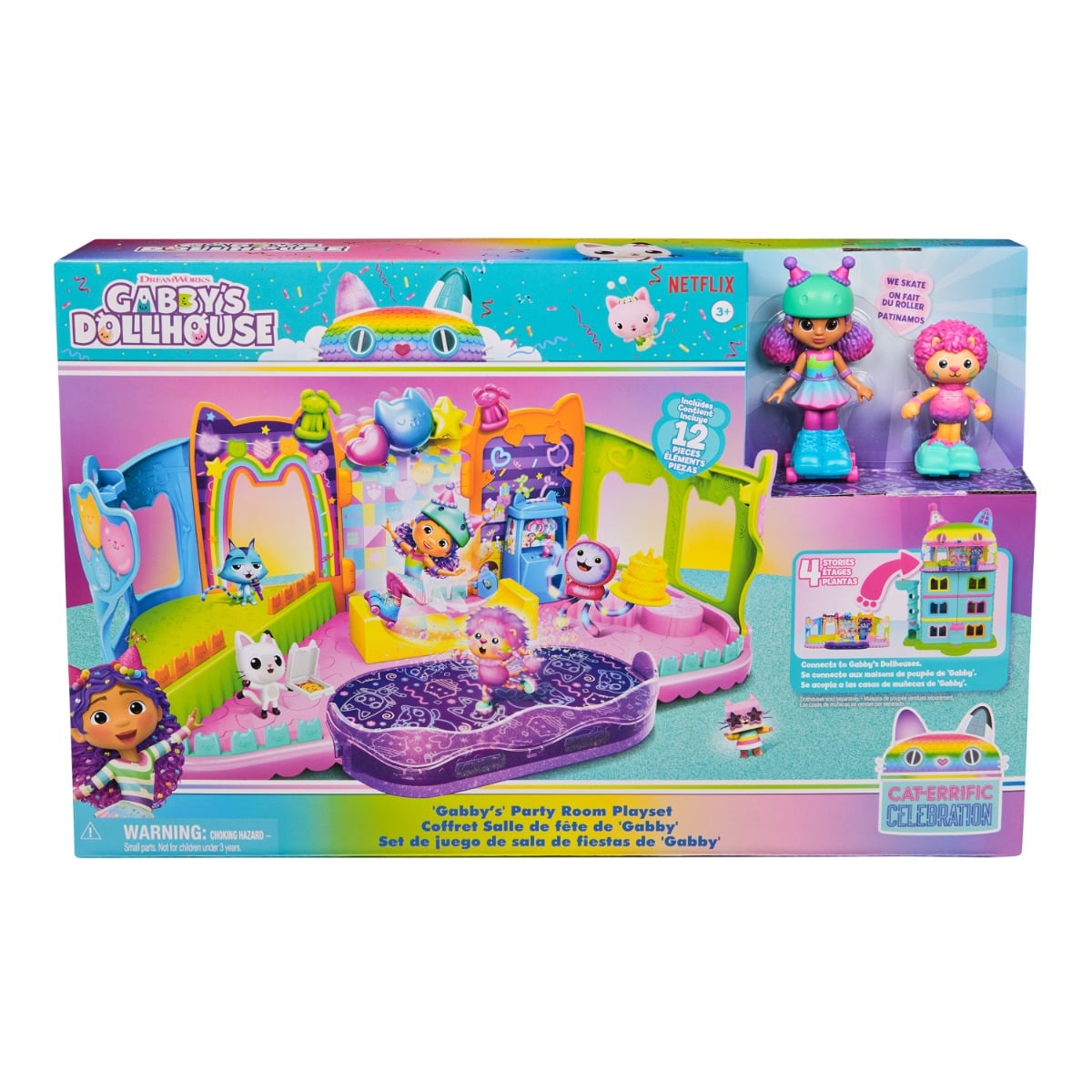 Set Figurine Gabby's Dollhouse Party Room