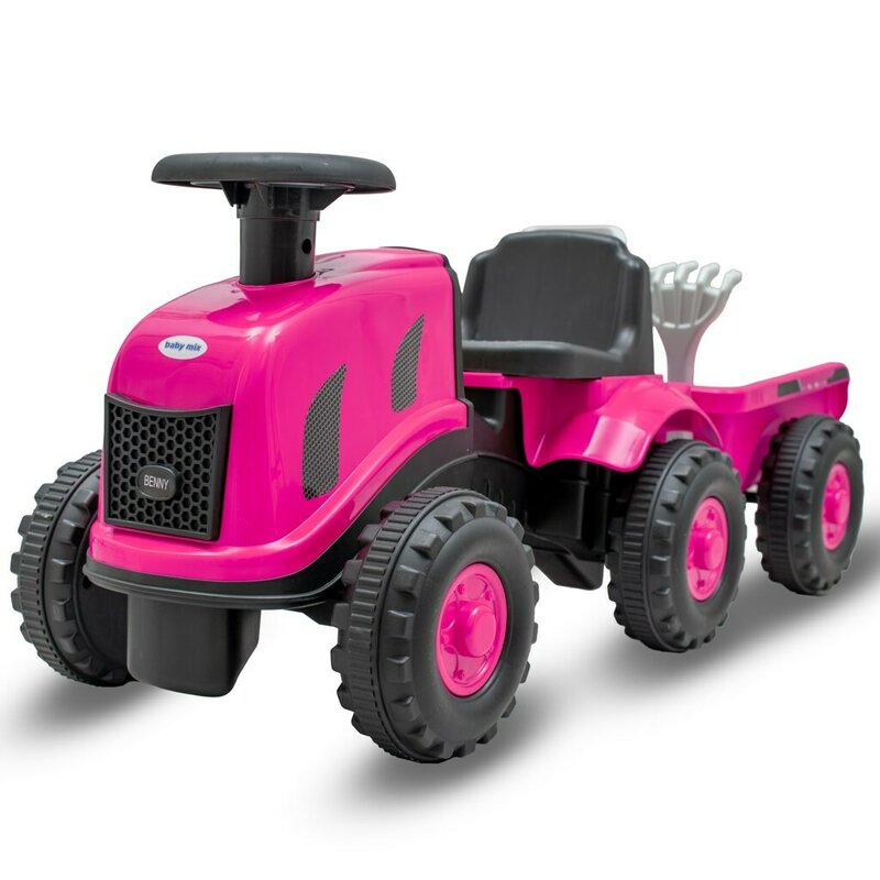 Tractor Copii Baby Mix Benny cu Remorcă