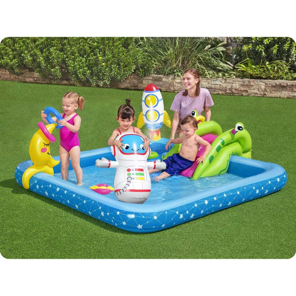 Piscina Bestway Astronaut cu Tobogan si Jucarii - imagine 5