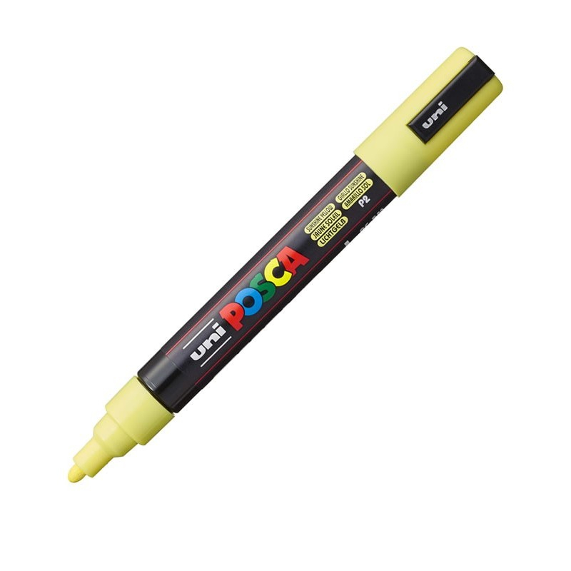 Marker UNI PC-5M Posca, Vârf Mediu, Sunshine Yellow