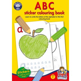 Carte de colorat ABC Orchard Toys | Abtibilduri incluse