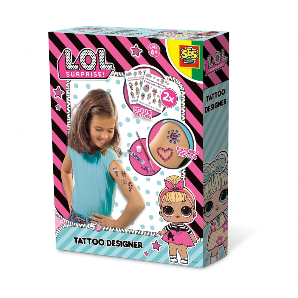 Set Tatuaje L.O.L. cu Sclipici Ses Creative