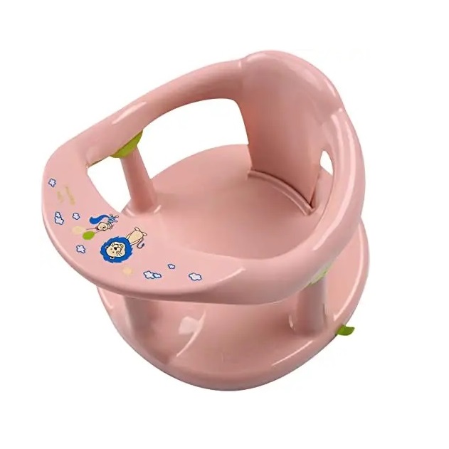 Scaun baie Little Mom Light Pink, ergonomic, 6 luni+ - imagine 5
