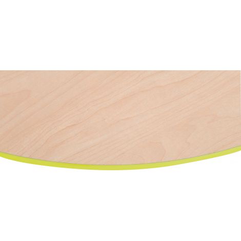 Blat masă artar Quadro, cu cant verde, Moje Bambino - imagine 2