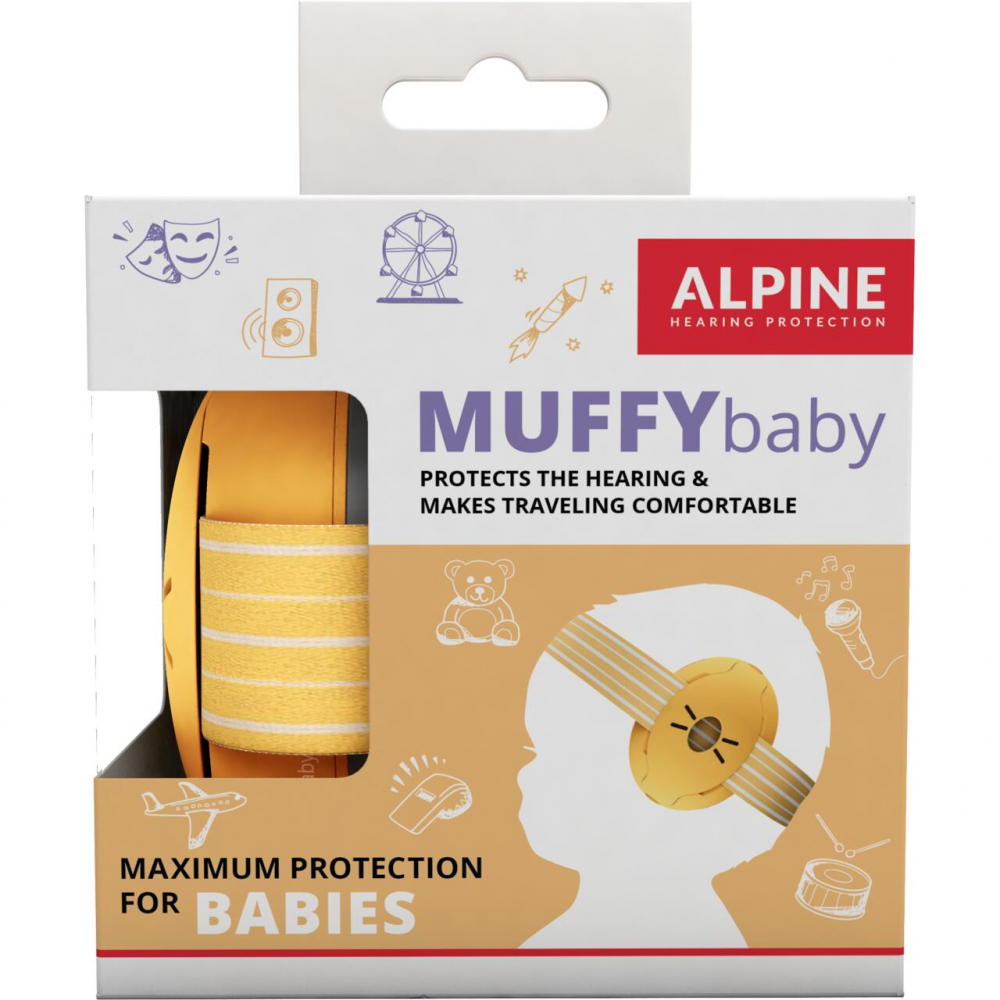 Căști Antifonice Alpine Muffy Baby Galben - imagine 5
