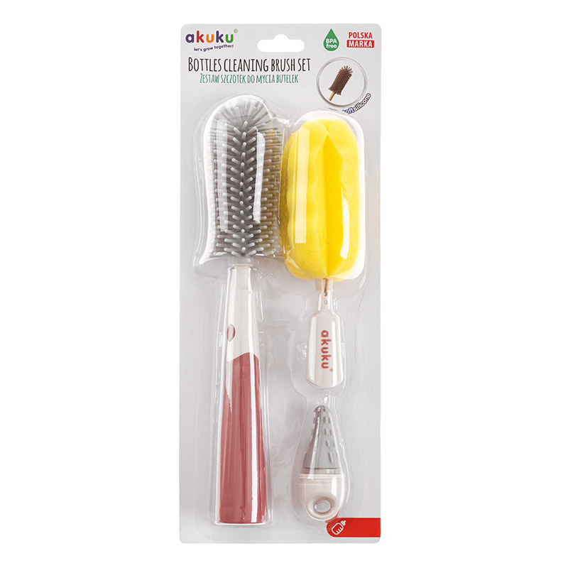 Set Perii Curățare Biberoane Akuku - imagine 7