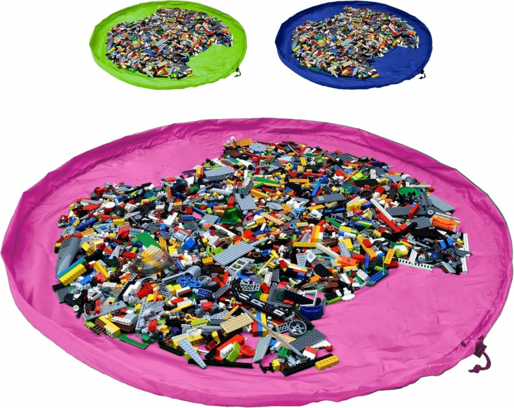 Drool Covor Joaca 2-1 Roz cu Depozitare Jucarii - imagine 5