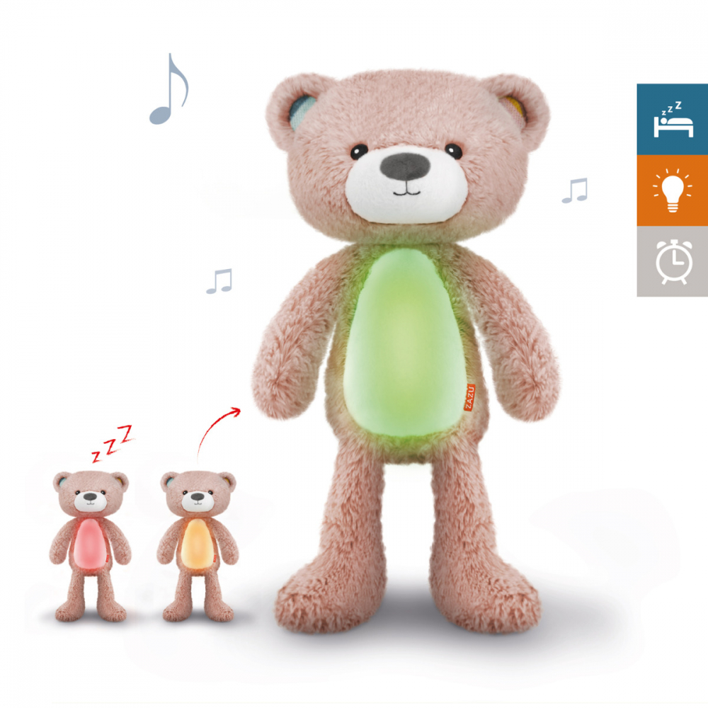 Ursuletul Brody Zazu Kids - Antrenor Somn & Lumină Roz